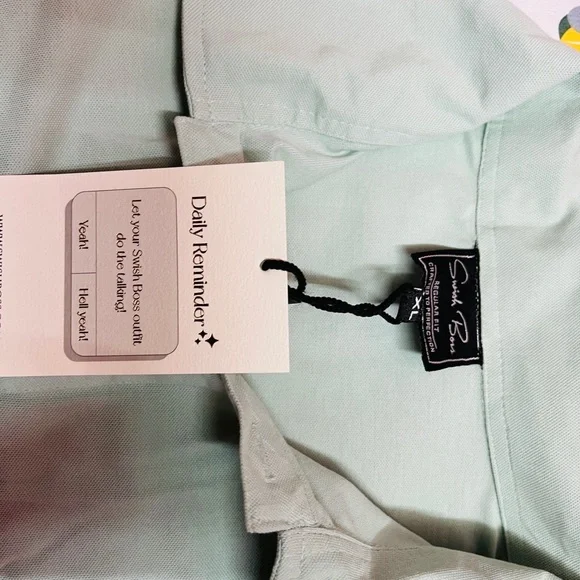 POLO T-shirt ! With shiny  embroidery !! Office Casual wear stylish !! - Picture 4 of 5